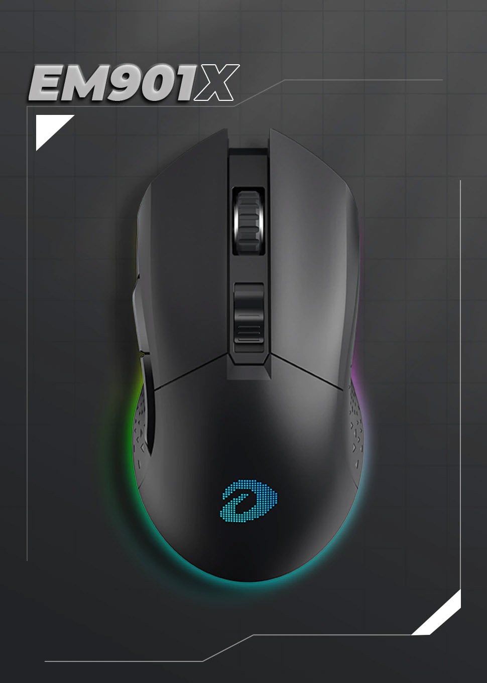DAREU EM901X DUAL-MODE RGB WIRELESS GAMING MOUSE WITH DOCK Price in ...